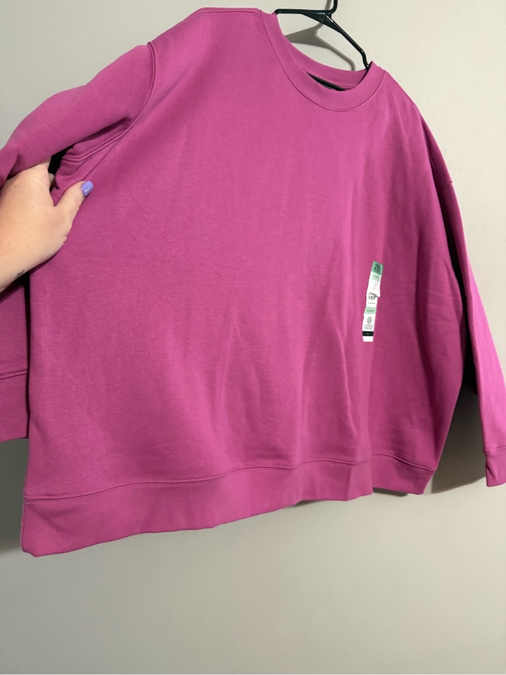 Terra & Sky Women’s Bright Magenta Fleece Sweatshirt 4x - Picture 2 of 5